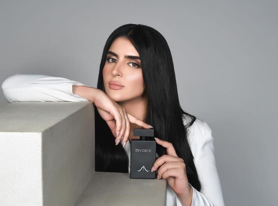 Sheikha Mahra Al Maktoum is preparing to introduce a new line of perfumes called "Divorce" under her brand Mahra M1.
